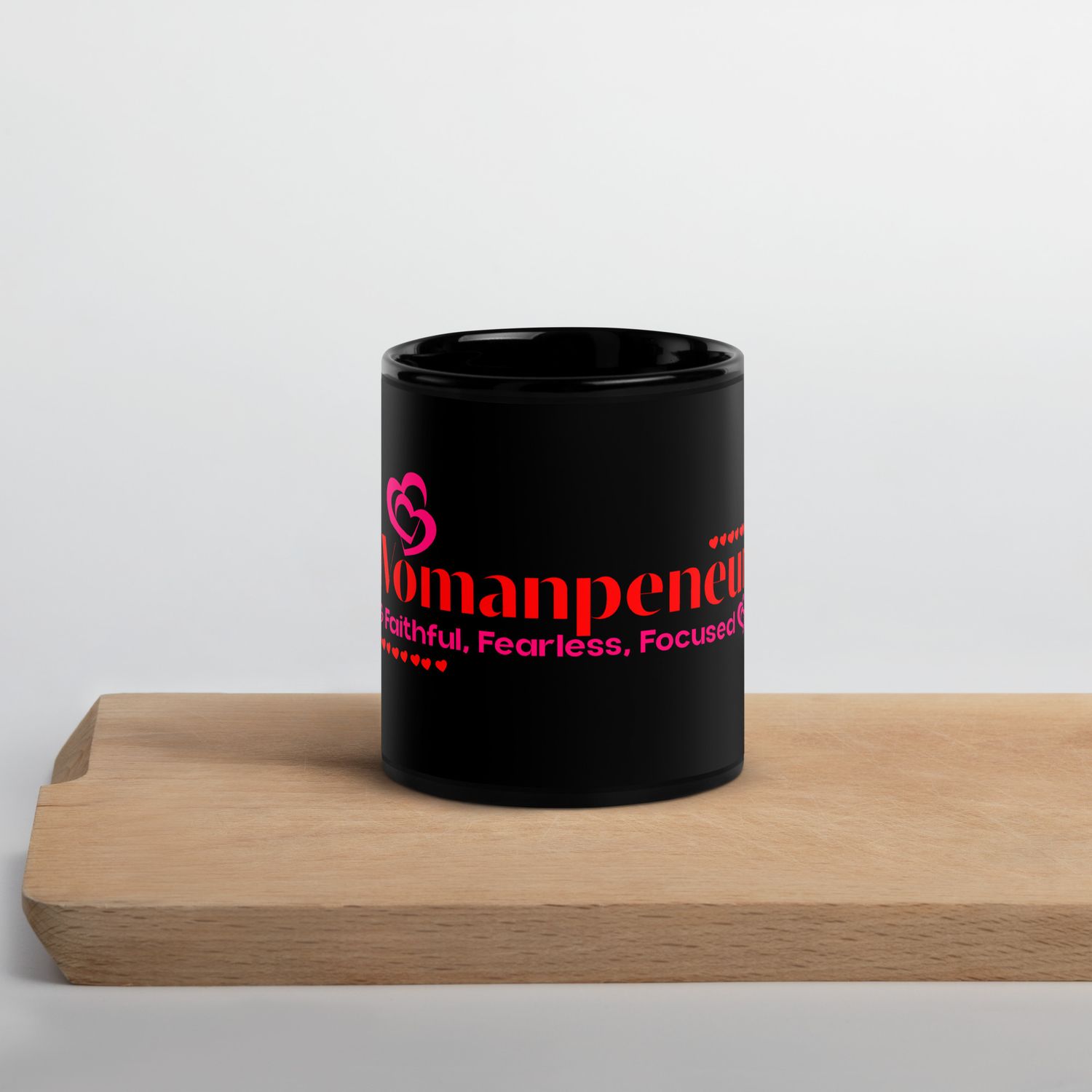 Womanpeneur Black Glossy Mug