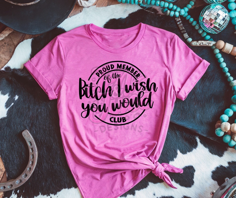 I wish you would
