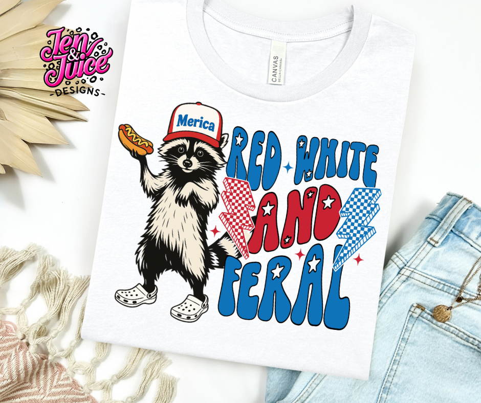 RED WHITE AND FERAL