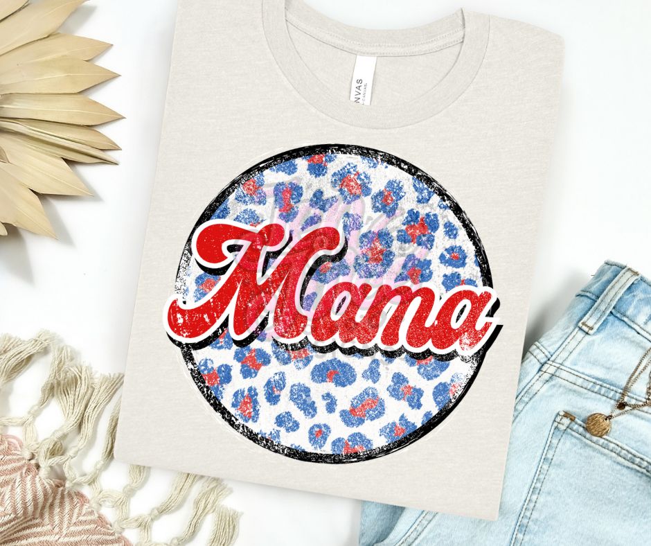 MAMA RED CHEETAH CIRCLE