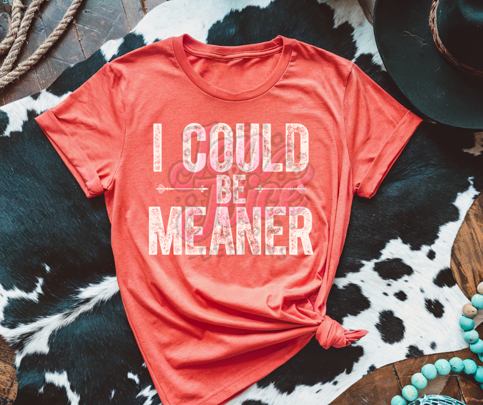 I COULD BE MEANER