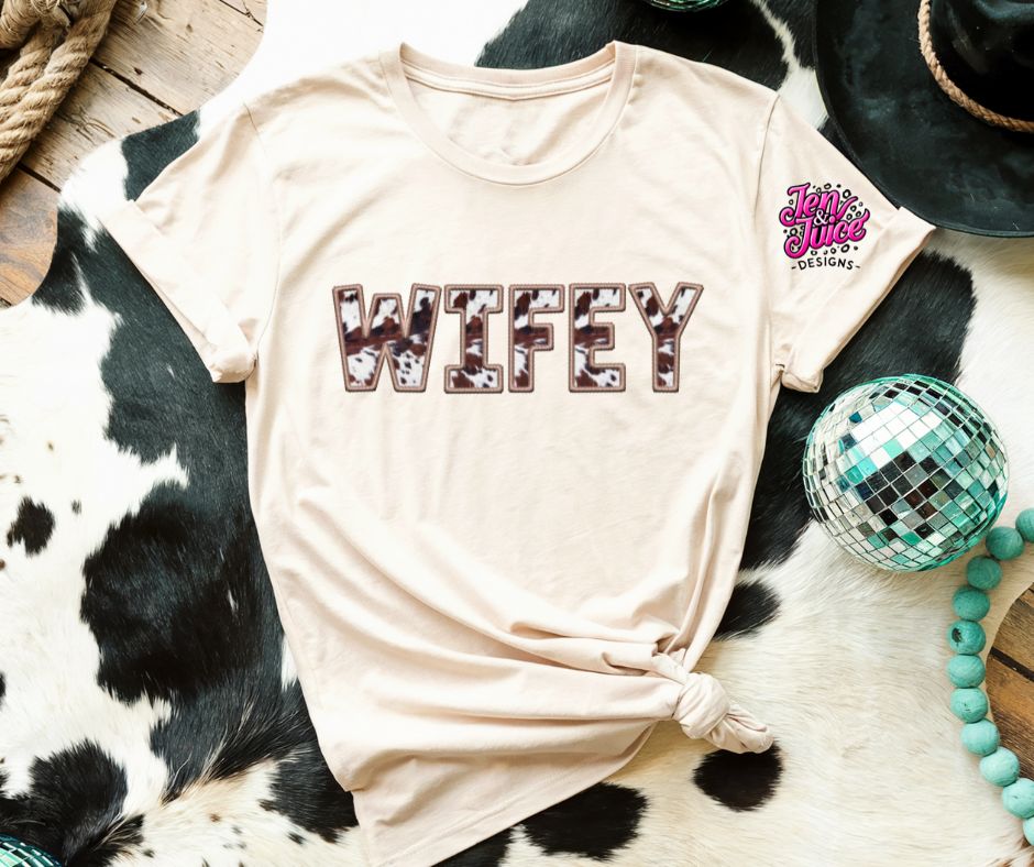 Cow Print Wifey