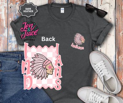 Pink Out Checkered Indians