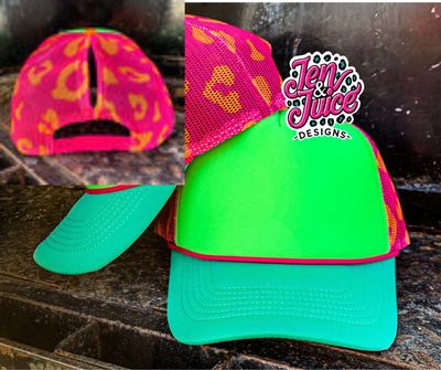 Cheetah Print Hat Blanks