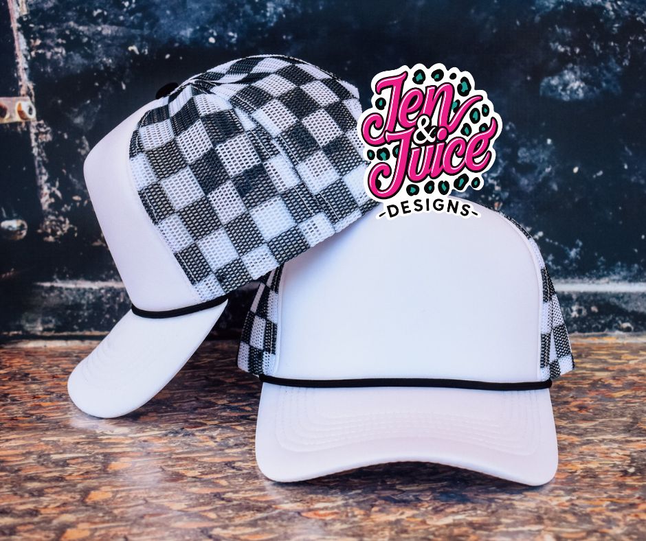 Checkered Hat Blanks