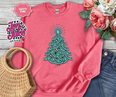 Turquoise Christmas Sweatshirt