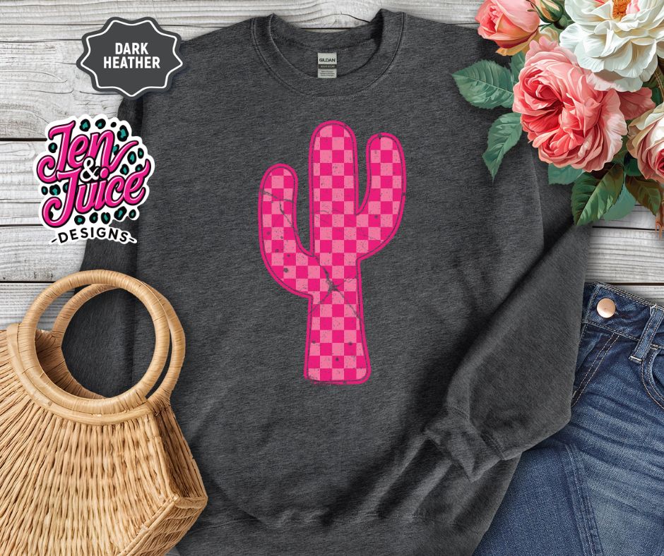 Hot Pink Checkered Cactus