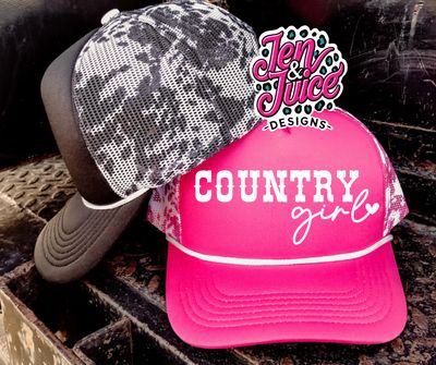Country Girl Cow Print Hat
