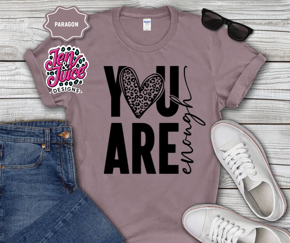 You Are Enough Cheetah Heart