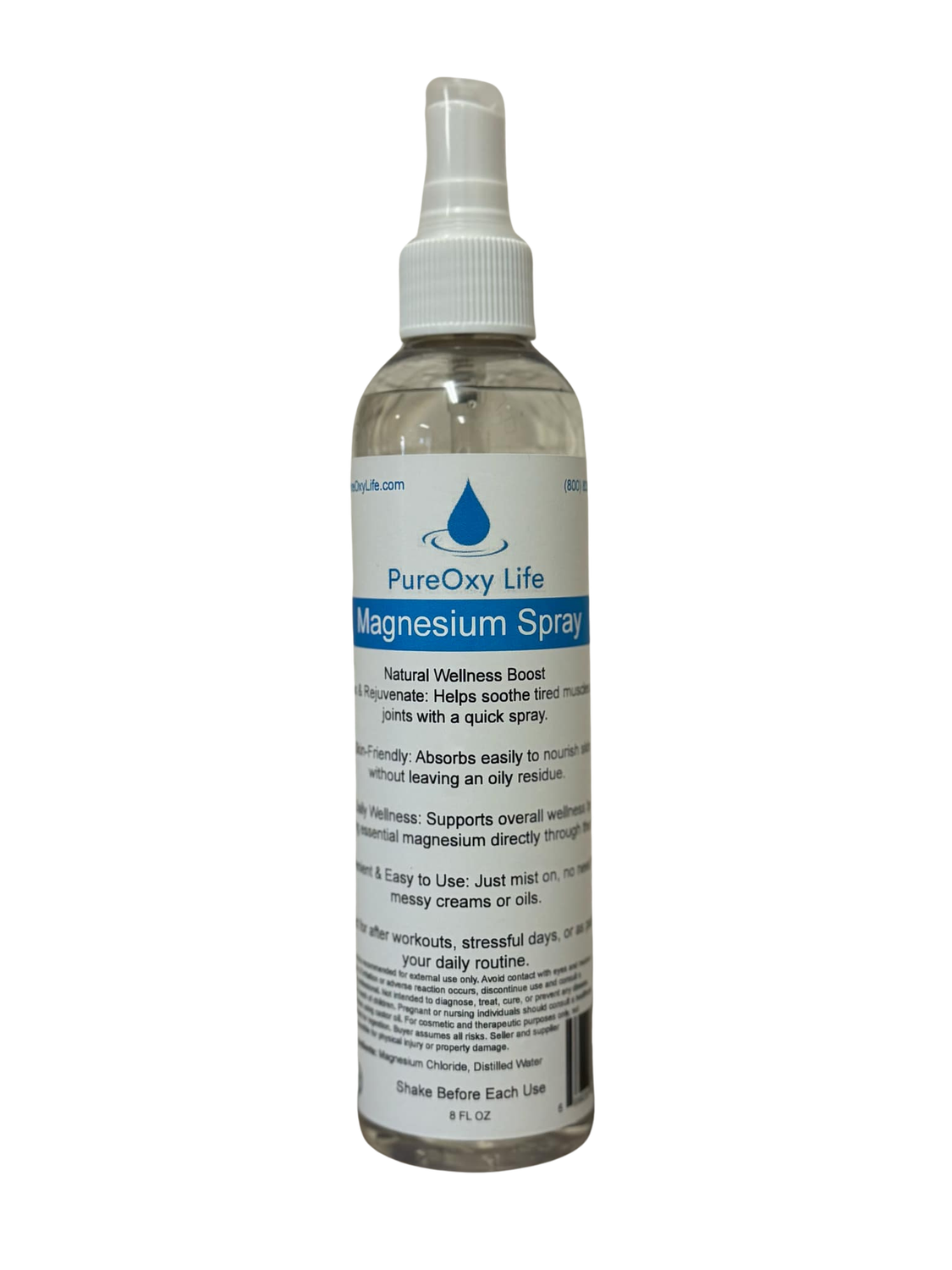 8oz PureOxy Life Magnesium Spray