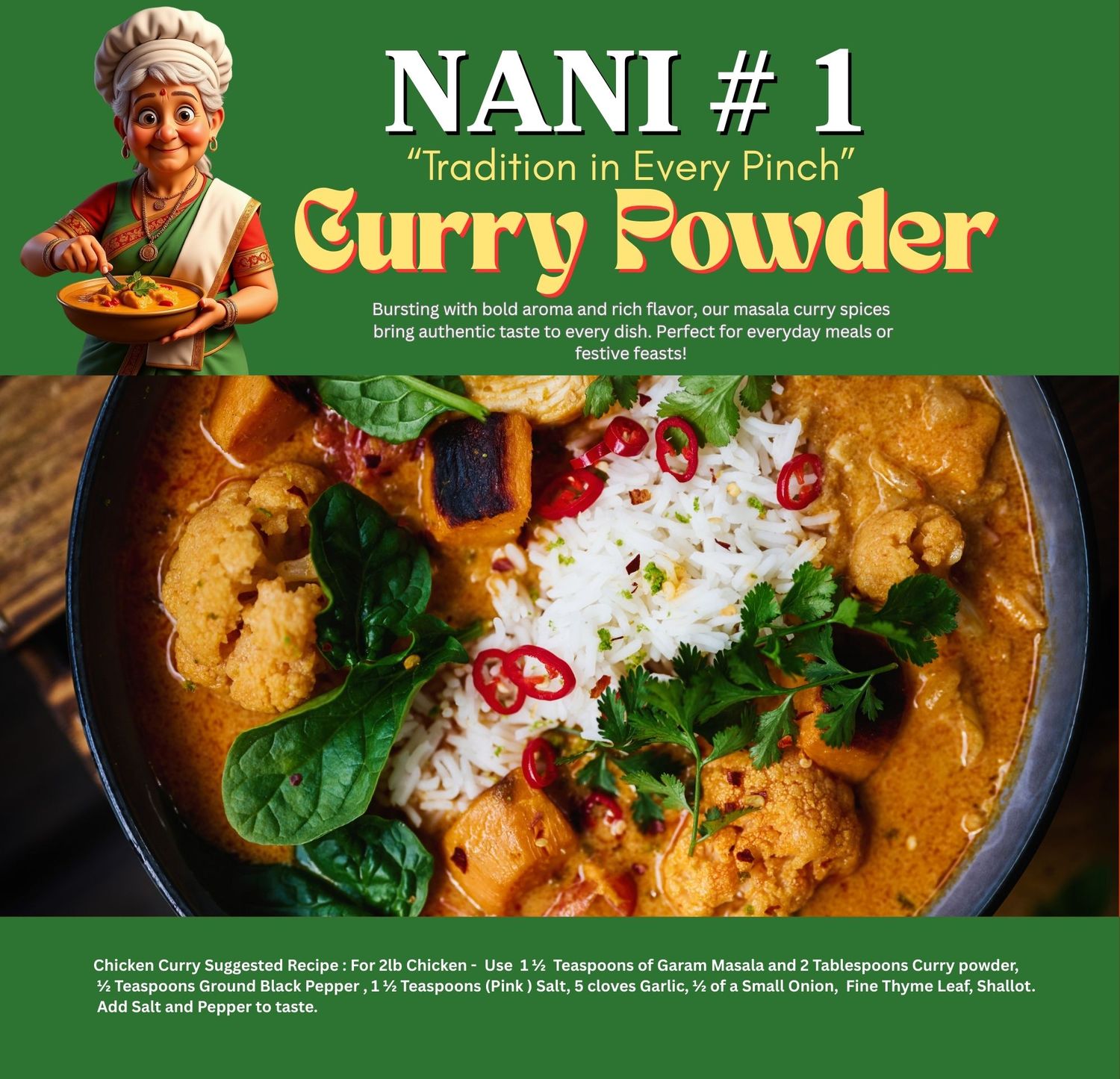 NANI #1 Curry Powder