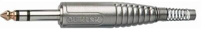 QUIK LOK G224 металлический кабельный разъем stereo JACK (TRS) 6.3 мм усиленный