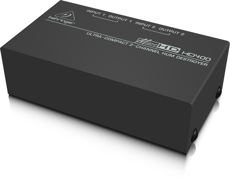 Behringer HD400 2-канальный подавитель сетевого фона и шумов/ пассивный DI-box