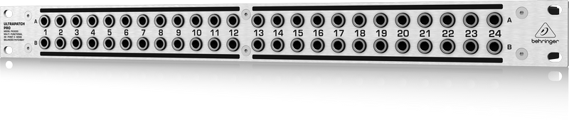 Behringer PX3000 Патч панель 2 х 24, симметричная с переключателями, изменяющими нормализацию