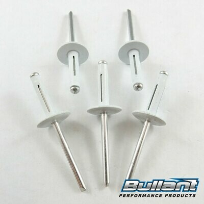3/16" Large Head White Exploding Rivet - 100 Pack