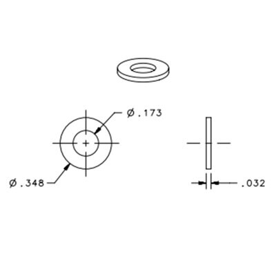 Dzus 1500 Series Sliding Latch Spacer