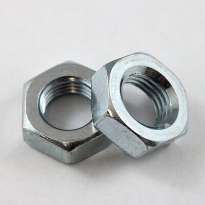 7/16" UNF Left Hand Jam Nut - Steel