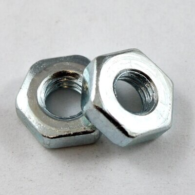 10-32 UNF Left Hand Jam Nuts - Steel - 10 Pack