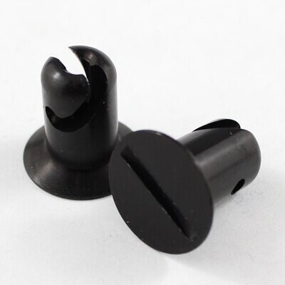 7/16" Black Aluminium Flush Head Quarter Turn Fastener