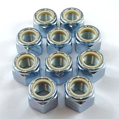 5/8" UNF Nylon Insert Locknuts - 10 Pack