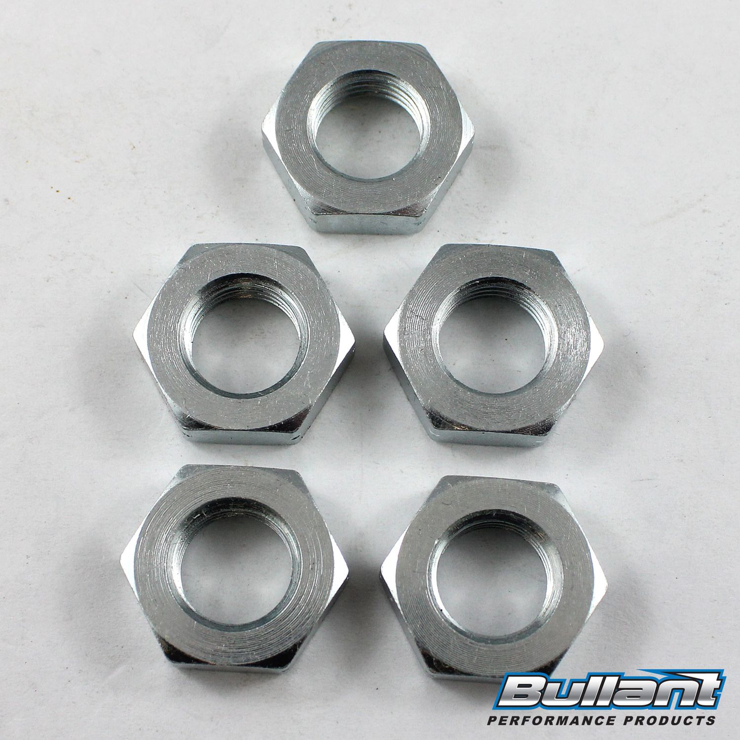 M12 x 1.75 Left Hand Thin Jam Nut - Steel - 5 Pack
