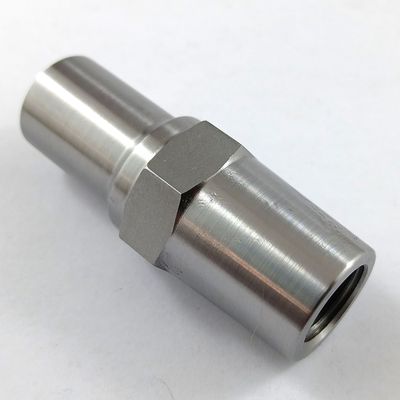 1/2" UNF Weld In Bung for 3/4" OD Tube -Right Hand Thread with Hex