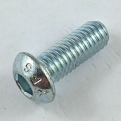 M6-1.0 Button Socket Head Steel Bolt