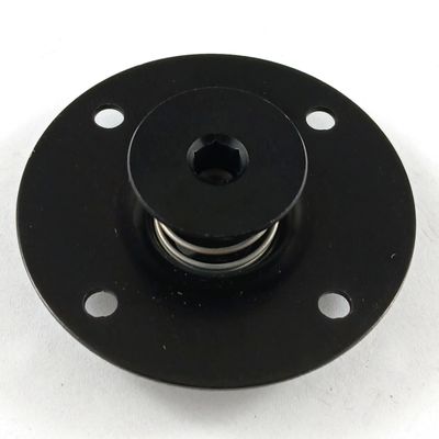7/16" Black Allen Head Self-Ejecting Aluminium Quarter Turn Fastener with Doubler Plate