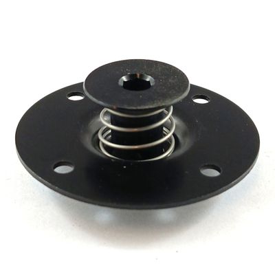 7/16" Black Allen Head Self-Ejecting Aluminium Quarter Turn Fastener with Doubler Plate