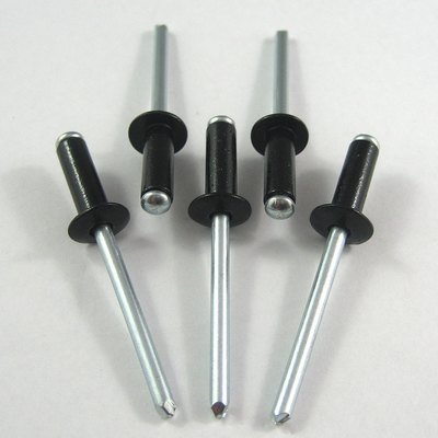 3/16" Small Head Black Rivet - 250 Pack