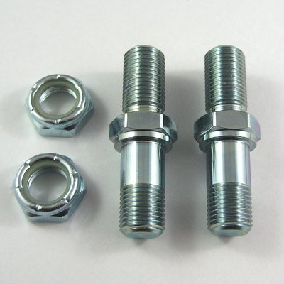 Sprintcar One Nut Stud Shock Bolt Kit for Threaded Axles - Steel