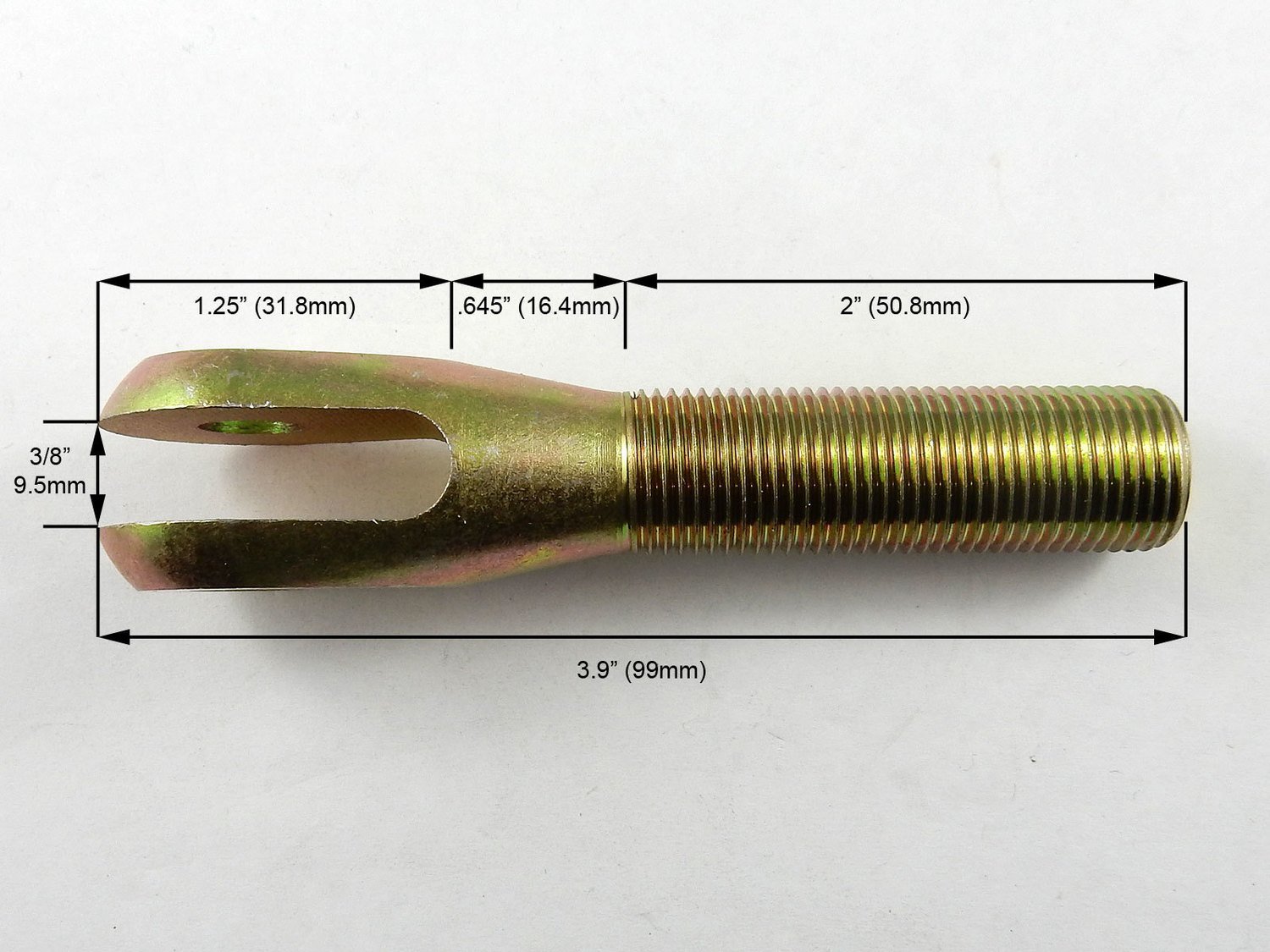 QA1 Clevis 1/2-20 LH Thread .375 QA1 Clevis 1/2-20 LH Thread .375