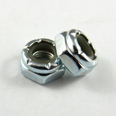 1/4" UNC Nylon Insert Locknuts - Thin - 10 Pack