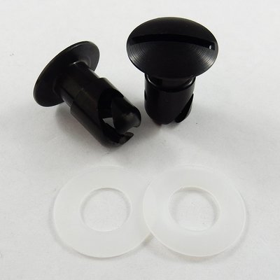 7/16" Black Aluminium Undercut Oval Head Quarter Turn Fastener