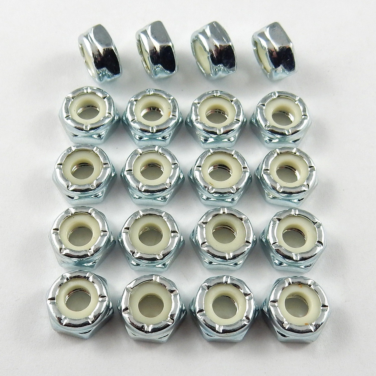 10-24 UNC Nylon Insert Locknuts - Thin - 20 Pack