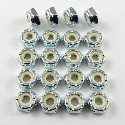 10-24 UNC Nylon Insert Locknuts - Thin - 20 Pack