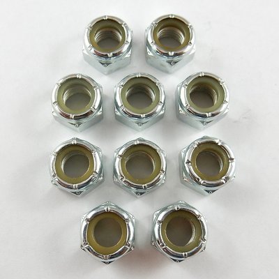 5/16" UNF Nylon Insert Locknuts - 10 Pack
