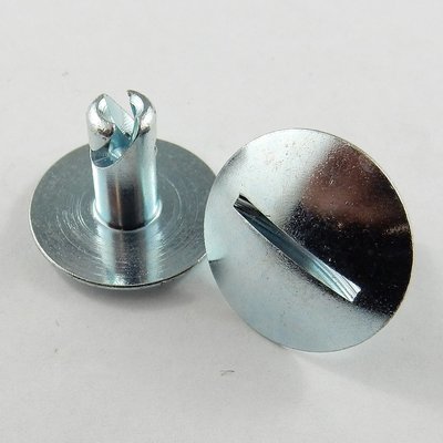 5/16" x .500" Steel Oval Big Head Quarter Turn Fastener