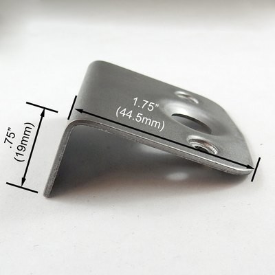 1-3/8" Quarter Turn Fastener Spring Back Plate - 90 Degree