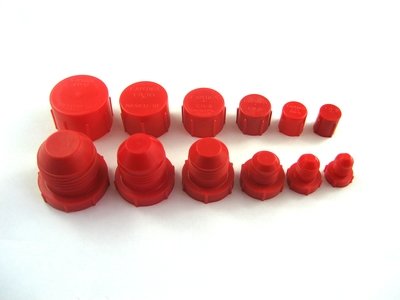 AN Plastic Caplug Cap & Plug Set - 72 Pack