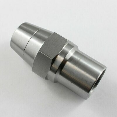 1/2" UNF Weld In Bung for 1" OD Tube - Left Hand Thread with Hex