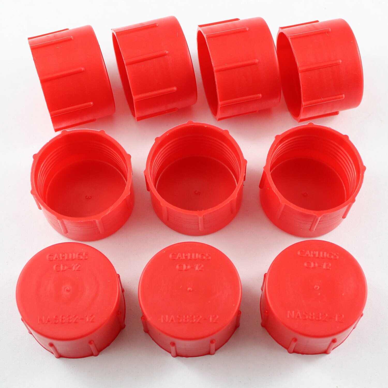 -12 AN Plastic Cap Kit - 10 Pack