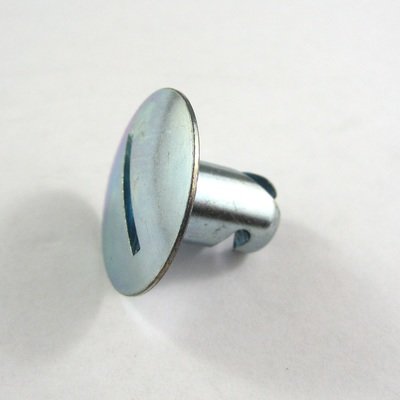 7/16" x .500" Steel Oval Big Head Quarter Turn Fastener