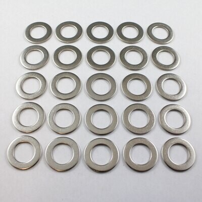 1/2" Stainless Steel AN Washer - 25 Pack