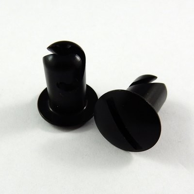 7/16" Black Aluminium Oval Head Quarter Turn Fastener