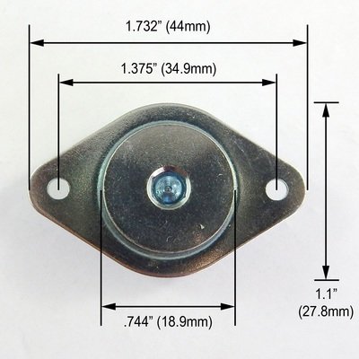 7/16" Allen Head Self-Ejecting Steel Quarter Turn Fastener