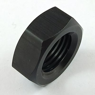 1/2" UNF Jam Nut - Black Aluminium