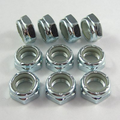 3/8" UNF Nylon Insert Locknuts - Thin - 10 Pack