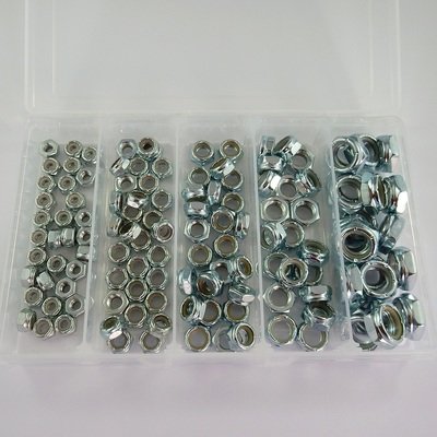 125 Piece UNF Thin Nylon Locknut Kit