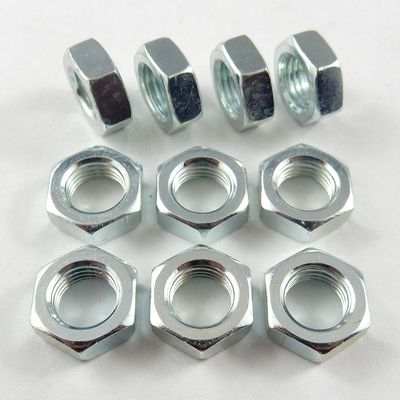 3/8" UNF Right Hand Jam Nuts - Steel - 10 Pack